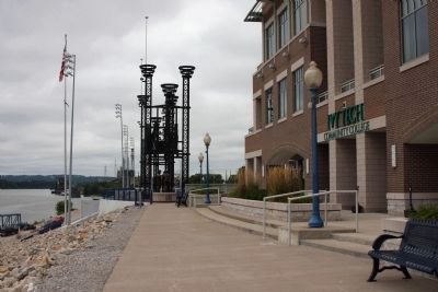Looking South - - Ivy Tech Community College & Levee Top. Click for full size. Looking South - - Ivy Tech Community College & Levee Top image. Click for full size.