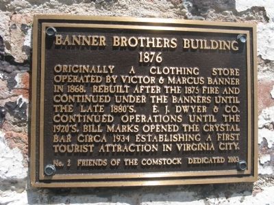 Banner Brothers Building Marker image. Click for full size.
