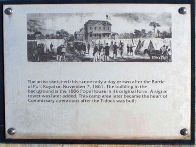 "Robbers Row" Port Royal Interpretive Marker image. Click for full size.