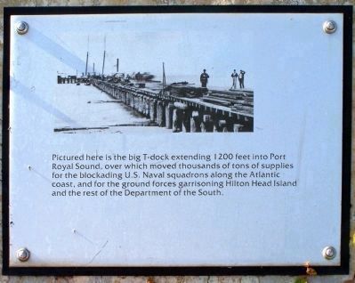 "Robbers Row" T-dock Port Royal Interpretive Marker image. Click for full size.
