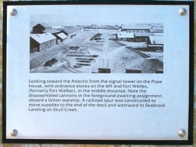 "Robbers Row" Ordnance stores, Port Royal Interpretive Marker image. Click for full size.