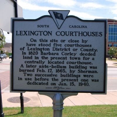 Lexington Courthouses Marker image. Click for full size.