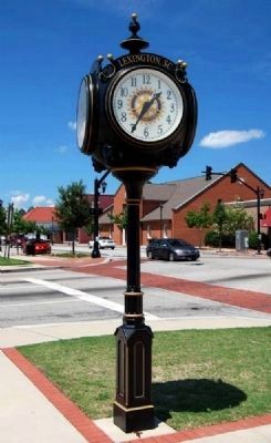 Lexington County Clock -<br>On Grounds of Sixth Courthouse. Click for full size. Lexington County Clock -<br>On Grounds of Sixth Courthouse image. Click for full size.
