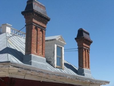 Detail of Chimneys on South End of Building image. Click for full size.