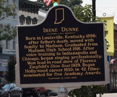 Side A - - Irene Dunne Marker image. Click for full size.