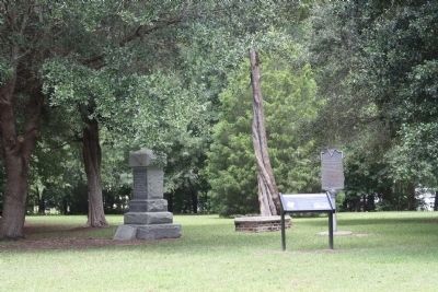Battle of Eutaw Springs Marker, as seen on the battleground image. Click for full size.