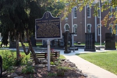 Wide View Side A - - Scott County Courthouse Marker image. Click for full size.