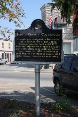 Wide View Side B - - Scott County Courthouse Marker image. Click for full size.