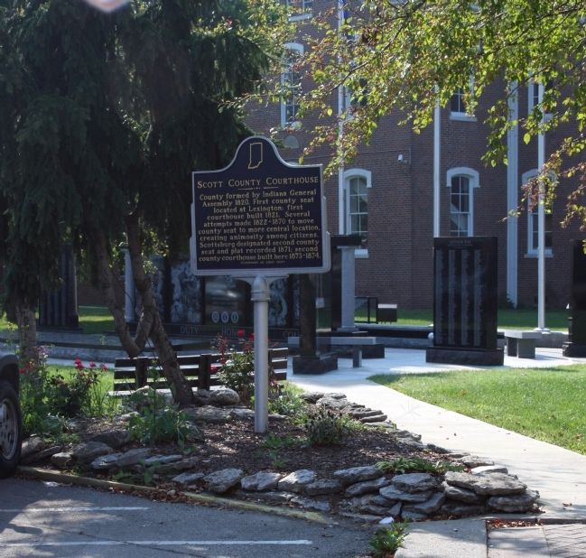 Other View Side A - - Scott County Courthouse Marker image. Click for full size.