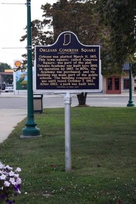 Wide View Side A - - Orleans Congress Square Marker image. Click for full size.
