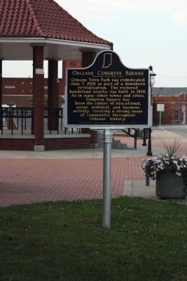 Wide View Side B - - Orleans Congress Square Marker image. Click for full size.