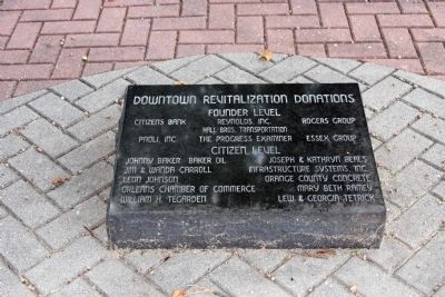 Stone by Park Benches image. Click for full size.