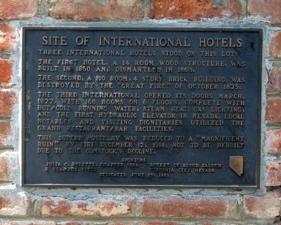 Site of International Hotels Marker image. Click for full size.