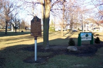 The Mills Brothers Marker in Brown Park image. Click for full size.