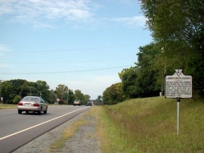Lamb’s Creek Church Marker. Click for full size. Lamb’s Creek Church Marker image. Click for full size.