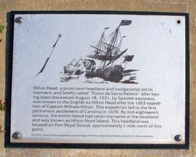 Hilton Head from the Port Royal Interpretive Markers image. Click for full size.