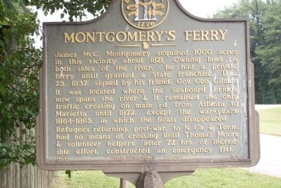 Montgomery's Ferry Marker image. Click for full size.