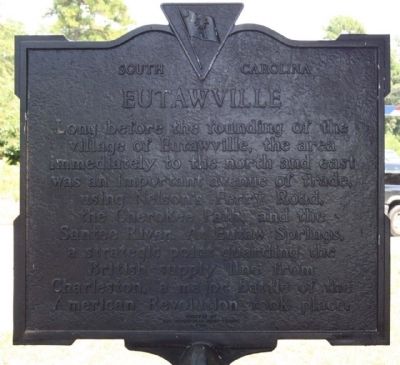 Eutawville Marker, reverse side image. Click for full size.