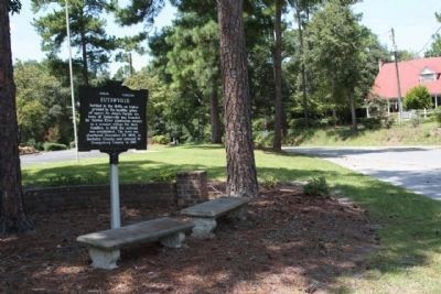 Eutawville Marker as seen looking north at Old Number Six Highway ( SC-6) image. Click for full size.