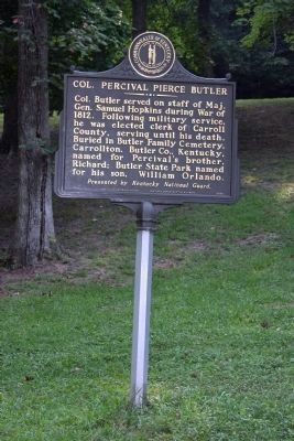 Wide View Side B - - Col. Percival Pierce Butler Marker image. Click for full size.