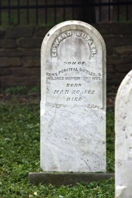 Grave Stone - - (Son) Edward Butler image. Click for full size.