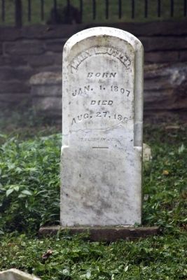 Grave Stone - - Mary L. Butler image. Click for full size.