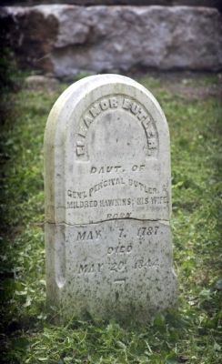 Grave Stone - - Eleanor Butler (Daughter) image. Click for full size.
