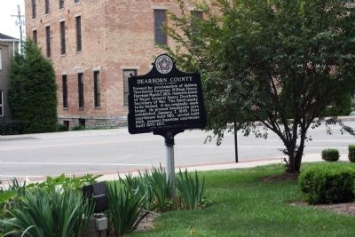 Obverse Side - - Dearborn County ( Indiana ) Marker. Click for full size. Obverse Side - - Dearborn County ( Indiana ) Marker image. Click for full size.