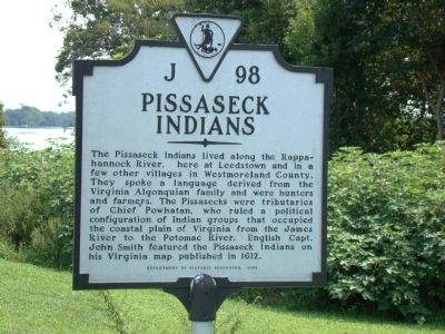 Pissaseck Indians Marker image. Click for full size.