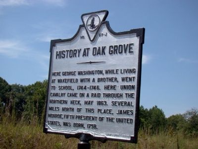 History at Oak Grove Marker image. Click for full size.