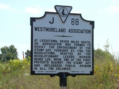 Westmoreland Association Marker image. Click for full size.