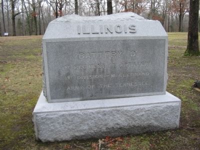 Battery D, 1st Illinois Light Artillery Monument image. Click for full size.