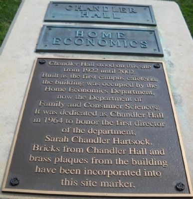 Chandler Hall Marker image. Click for full size.