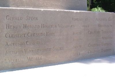 Chestnut Hill and Mount Airy World War Memorial Roll of Honor. Click for full size. Chestnut Hill and Mount Airy World War Memorial Roll of Honor image. Click for full size.