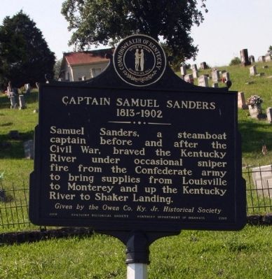 Captain Samuel Sanders Marker image. Click for full size.