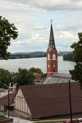 View of Ohio River - - From the Thomas Gaff House.... image. Click for full size.