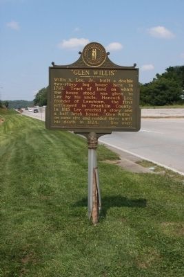Long View Side A - - Glen Willis Marker image. Click for full size.