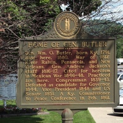 Home of Gen. Butler Marker image. Click for full size.
