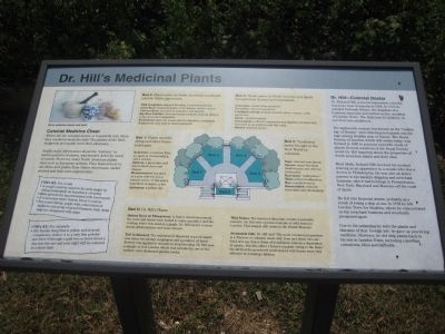 Dr. Hill's Medicinal Plants Marker. Click for full size. Dr. Hill's Medicinal Plants Marker image. Click for full size.