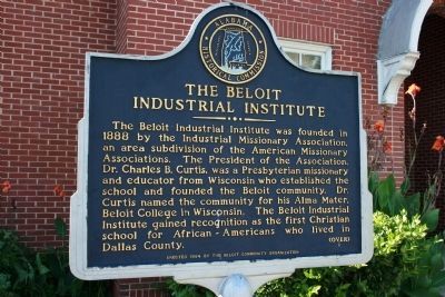 The Beloit Industrial Institute Marker. Click for full size. The Beloit Industrial Institute Marker image. Click for full size.