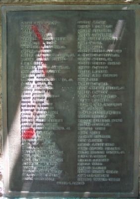 Chestnut Hill and Mount Airy World War II Memorial Names. Click for full size. Chestnut Hill and Mount Airy World War II Memorial Names image. Click for full size.