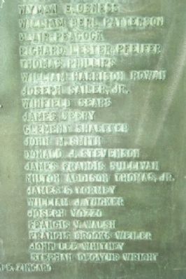 Chestnut Hill and Mount Airy World War II Memorial Names O-W. Click for full size. Chestnut Hill and Mount Airy World War II Memorial Names O-W image. Click for full size.