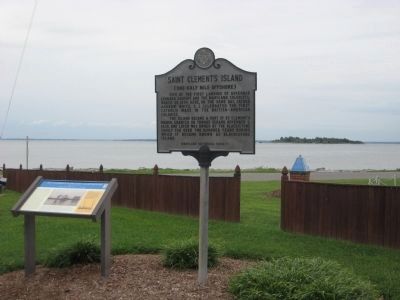 Saint Clements Island Marker. Click for full size. Saint Clements Island Marker image. Click for full size.