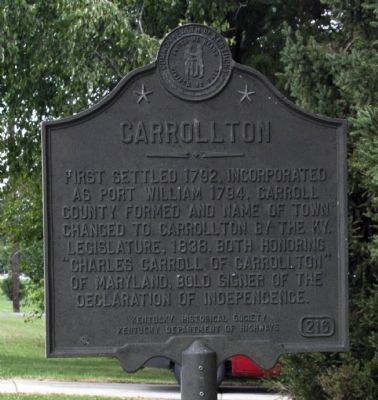 Carrollton Marker image. Click for full size.