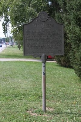 Long View - - Carrollton Marker image. Click for full size.
