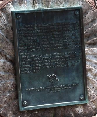 Buffalo Trace Marker. Click for full size. Buffalo Trace Marker image. Click for full size.