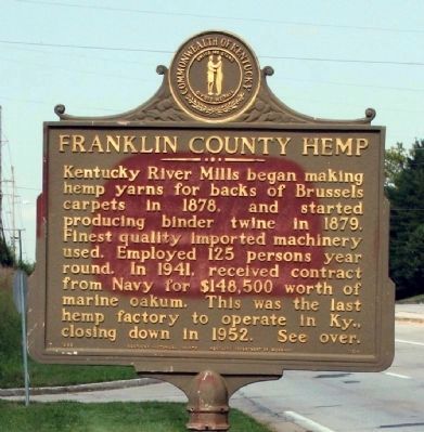 Side A - - Franklin County Hemp Marker image. Click for full size.
