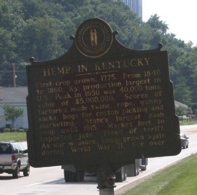 Side B - - Franklin County Hemp Marker image. Click for full size.
