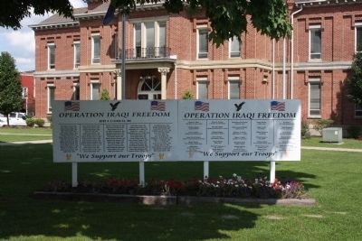 "Current Conflicts"  - -  Carroll County War Memorial image. Click for full size.
