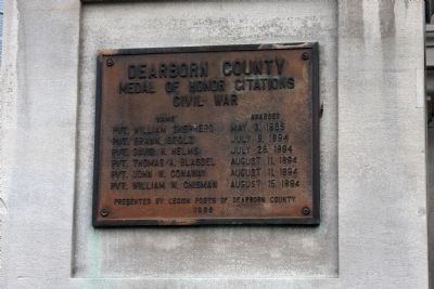 Medal of Honor Citations Marker. Click for full size. Medal of Honor Citations Marker image. Click for full size.
